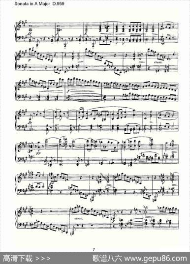 SonatainAMajorD.959（A大调奏鸣曲D.959）