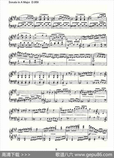 SonatainAMajorD.959（A大调奏鸣曲D.959）