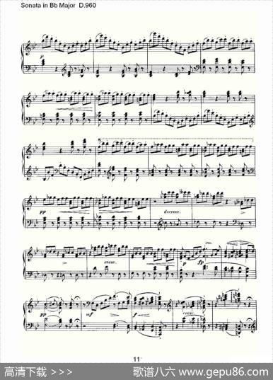 SonatainBbMajorD.960（Bb大调奏鸣曲D.960）