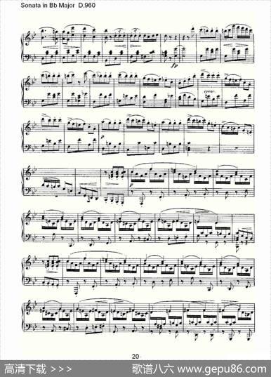 SonatainBbMajorD.960（Bb大调奏鸣曲D.960）