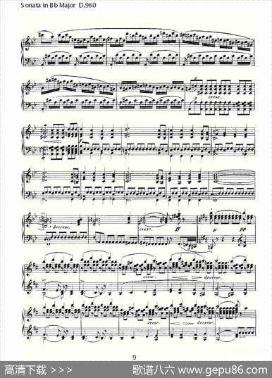 SonatainBbMajorD.960（Bb大调奏鸣曲D.960）