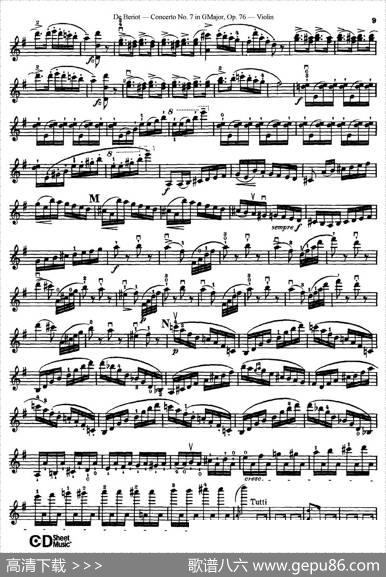 G大调第七协奏曲（ConcertoNo.7inGMajor）Op.76|​贝里奥（Beriot）