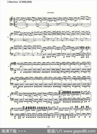2MarchesD.968b（886[2进行曲D.968]）