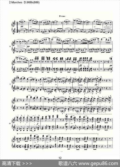 2MarchesD.968b（886[2进行曲D.968]）