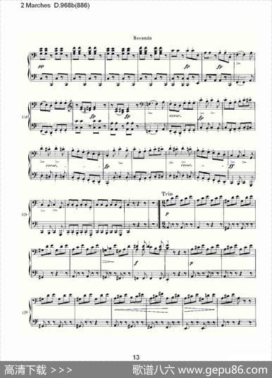 2MarchesD.968b（886[2进行曲D.968]）