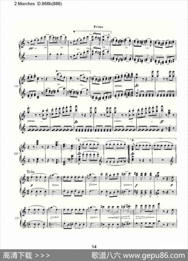 2MarchesD.968b（886[2进行曲D.968]）