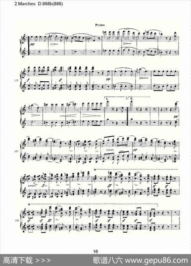 2MarchesD.968b（886[2进行曲D.968]）