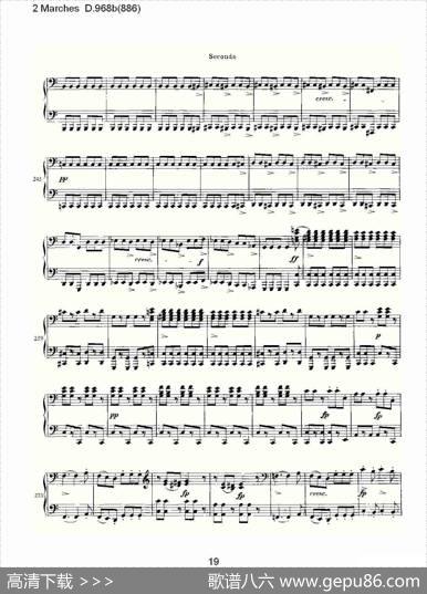 2MarchesD.968b（886[2进行曲D.968]）