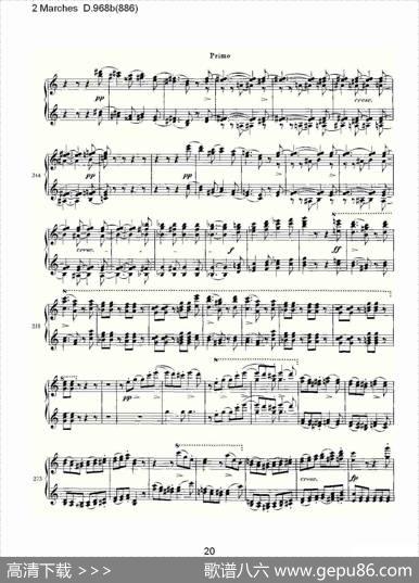 2MarchesD.968b（886[2进行曲D.968]）