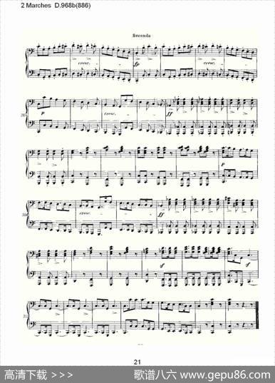 2MarchesD.968b（886[2进行曲D.968]）