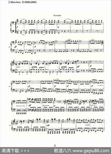 2MarchesD.968b（886[2进行曲D.968]）