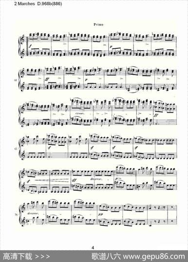 2MarchesD.968b（886[2进行曲D.968]）