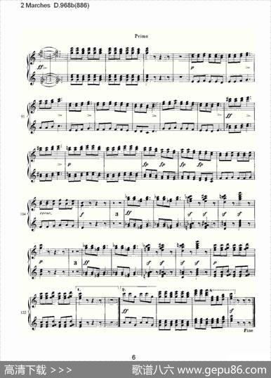 2MarchesD.968b（886[2进行曲D.968]）