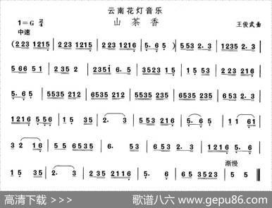 中国民族民间舞曲选（六)云南花灯：山茶）|王俊武