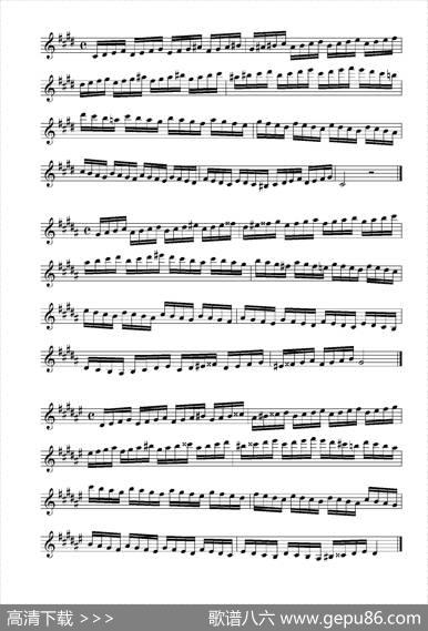 实用的萨克斯音阶练习曲集（P16——30）