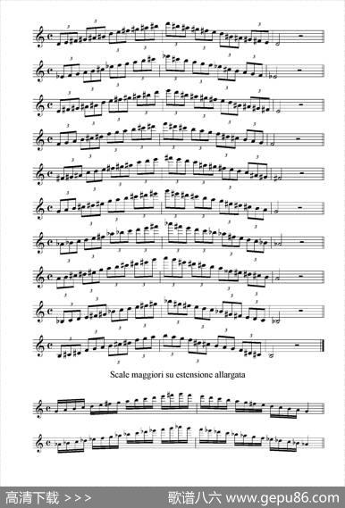 实用的萨克斯音阶练习曲集（P16——30）