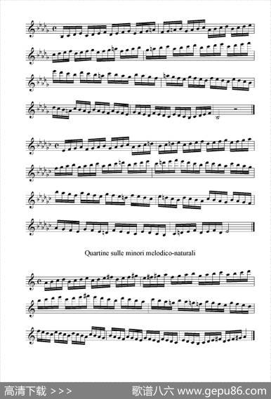 实用的萨克斯音阶练习曲集（P16——30）