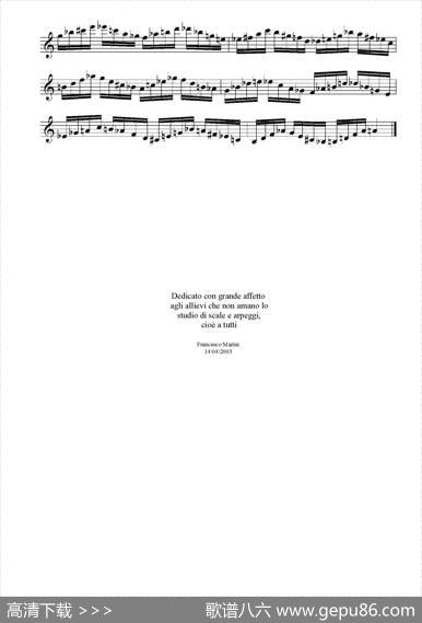 实用的萨克斯音阶练习曲集（P31——46）
