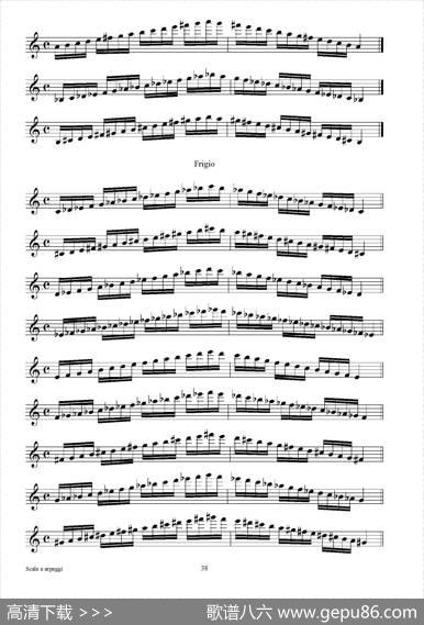 实用的萨克斯音阶练习曲集（P31——46）