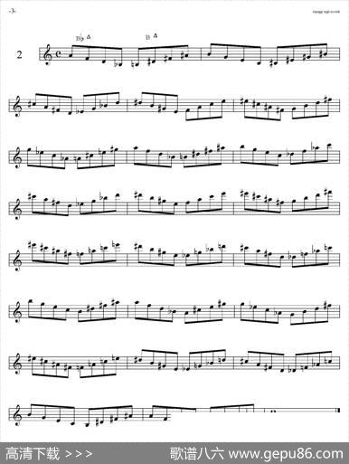 SaxArpeggisassofonoF（音阶练习（上）1——5）|Marini（马里尼）