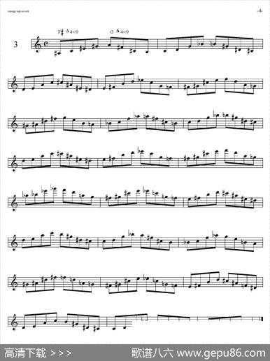 SaxArpeggisassofonoF（音阶练习（上）1——5）|Marini（马里尼）