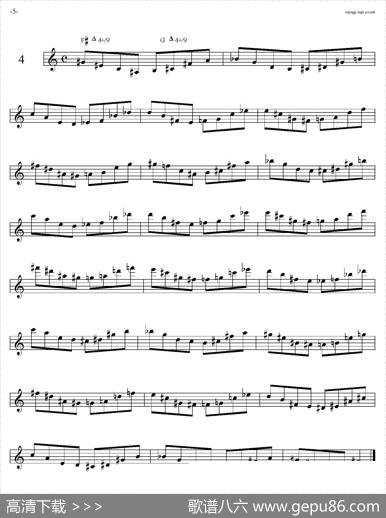 SaxArpeggisassofonoF（音阶练习（上）1——5）|Marini（马里尼）