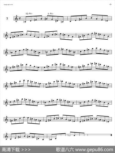 SaxArpeggisassofonoF（音阶练习（上）1——5）|Marini（马里尼）