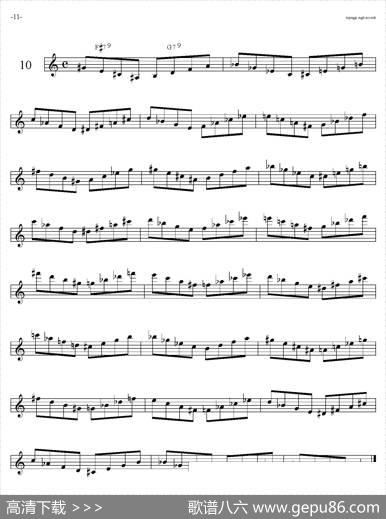 SaxArpeggisassofonoF（音阶练习（上）6——10）|Marini（马里尼）
