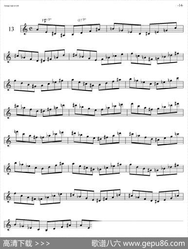 SaxArpeggisassofonoF（音阶练习（上）11——15）|Marini（马里尼）