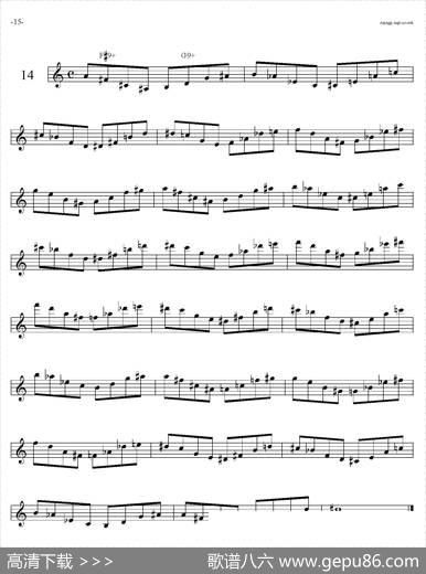 SaxArpeggisassofonoF（音阶练习（上）11——15）|Marini（马里尼）