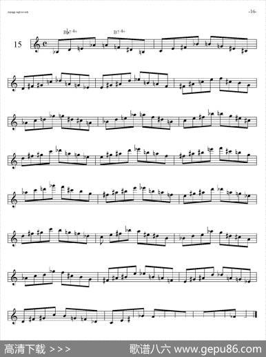 SaxArpeggisassofonoF（音阶练习（上）11——15）|Marini（马里尼）