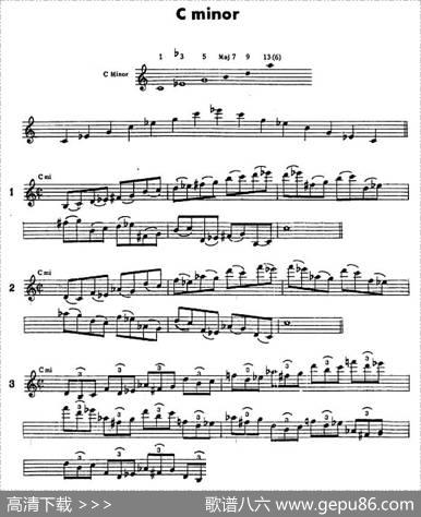 jazz经典分解和声练习