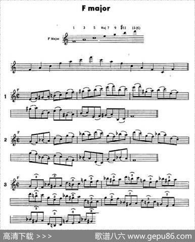 jazz经典分解和声练习