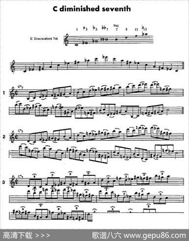 jazz经典分解和声练习