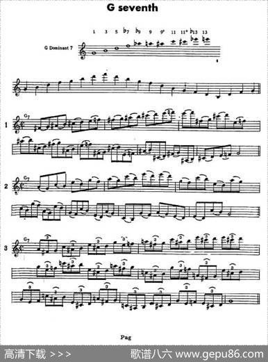 jazz经典分解和声练习