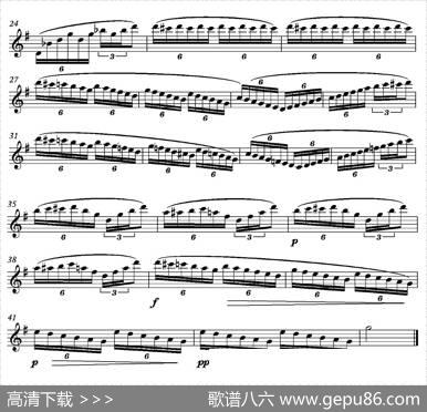 中级练习曲15首Op76（11）|D·波帕尔