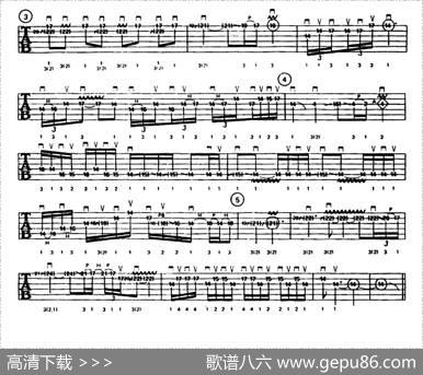 重金属吉他演奏示范曲谱（九、新大陆）