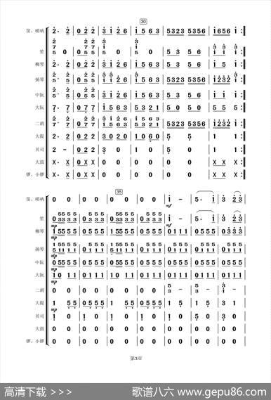载歌载舞（民乐合奏总谱）|张殿英曲、俊杰编配