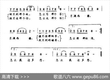 月满西楼（钱建隆词进军冯东曲） - 钱建隆|进军冯东