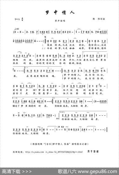 梦中情人（陈伟词曲） - 陈伟|陈伟