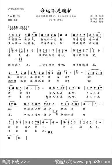 命运不是辘轳 - 张藜|徐沛东