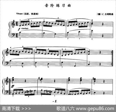 音阶练习曲|[德]C·古利特