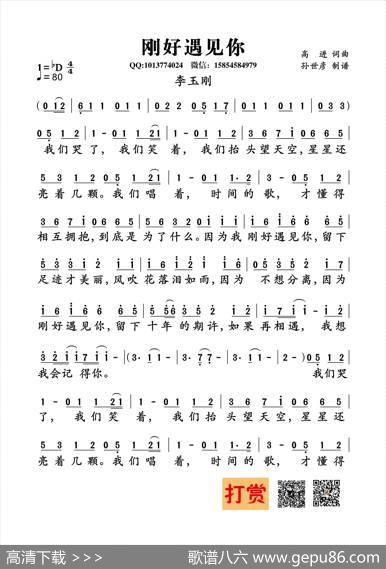 刚好遇见你（高进词曲） - 高进|高进