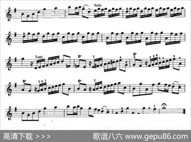 G大调协奏曲第一乐章|维瓦尔蒂