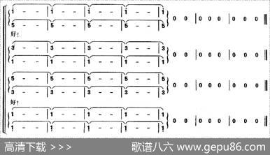 [奥]蓝色的多瑙河（混声四部合唱、简谱版）|[奥]约翰·施特劳斯