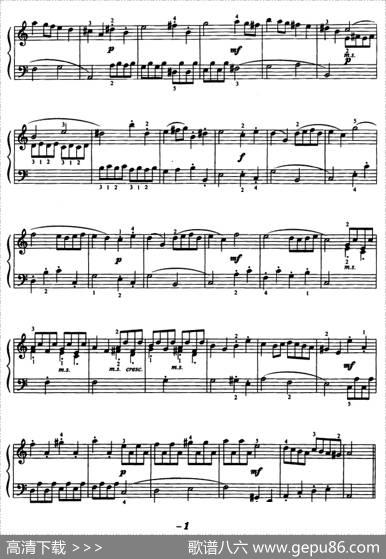 加伏特舞曲（[德]G·泰勒曼作曲版）|[德]G·泰勒曼