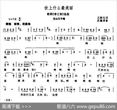 世上什么最美丽（歌剧《春之祭》选曲） - 王树元|庄德淳