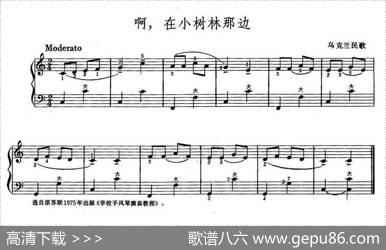 啊，在小树林那边