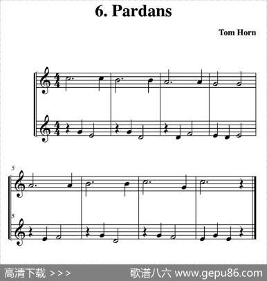 Pardans（简易二重奏）|TomHorn（霍恩·汤姆）