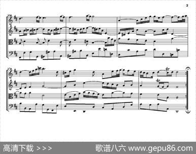 Air（Fromorchestralsuitenumber3BWV1068）（弦乐四重奏）|BACH（巴赫）